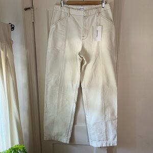 Frame Denim high-rise wide-leg trousers